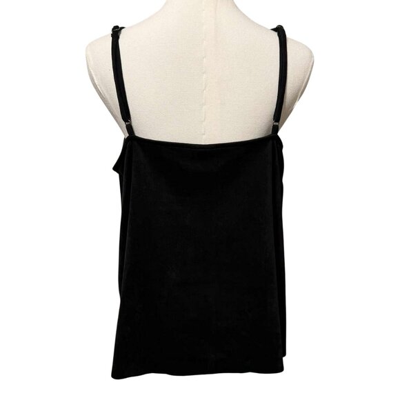 Vocal USA Black Fringe Cami Top | Size Large | Festival Boho Camisole | Western - Picture 2 of 7